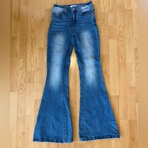 Zenana Outfitters Blue High-Rise Flare Jeans